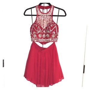 Two-piece homecoming dress